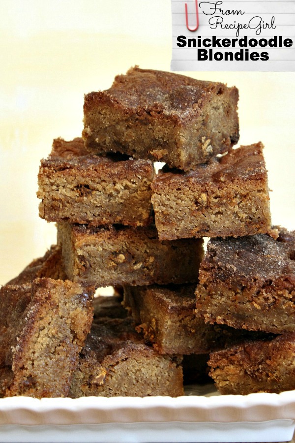 Snickerdoodle Blondies 2