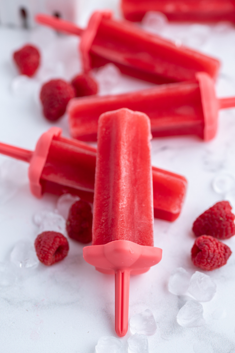 raspberry popsicles