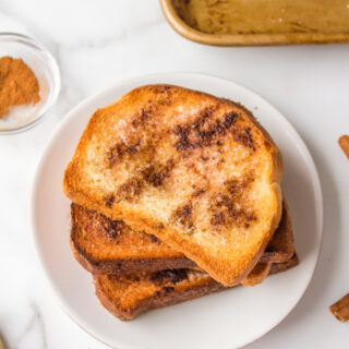 stack of several pieces of grandma's cinnamon toast