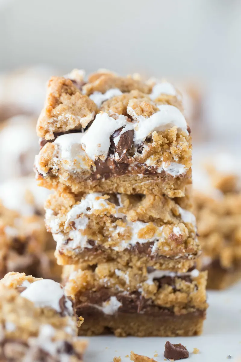 stack of S'Mores Bars