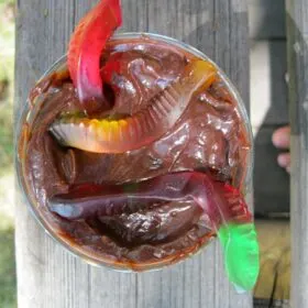 gummy worm mud cup