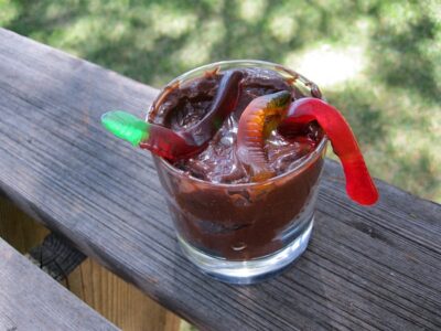 Gummy Worm Mud Cups