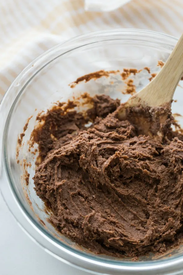 Mixing Brownie Cookie Dough