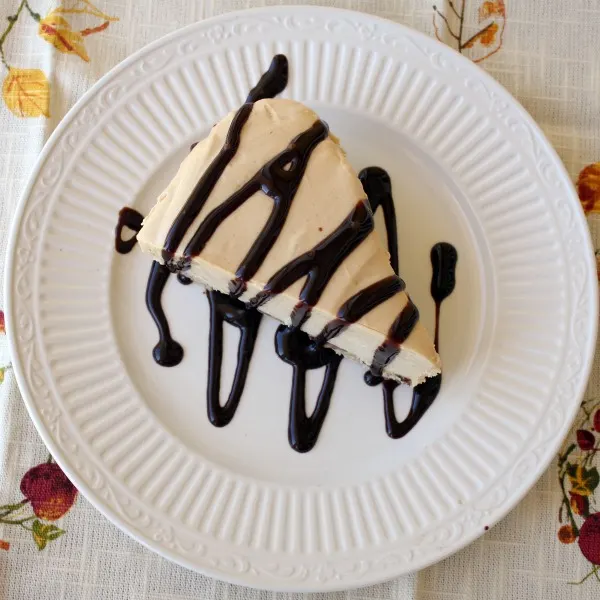 Peanut Butter Pie with Chocolate Drizzle