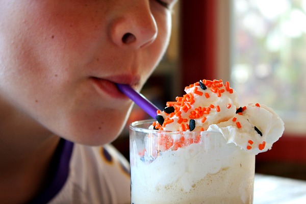 sipping Pumpkin Pie Milkshake