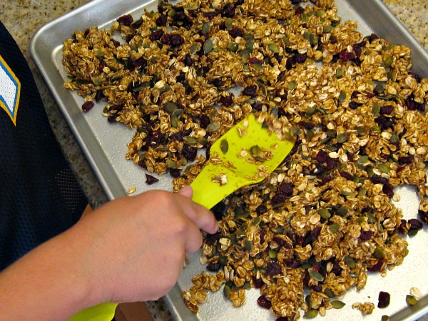 making Pumpkin Granola