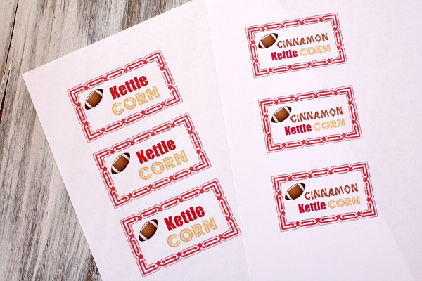 How to Make Kettle Corn : make labels for bags