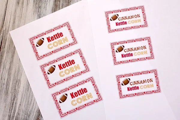 How to Make Kettle Corn : make labels for bags
