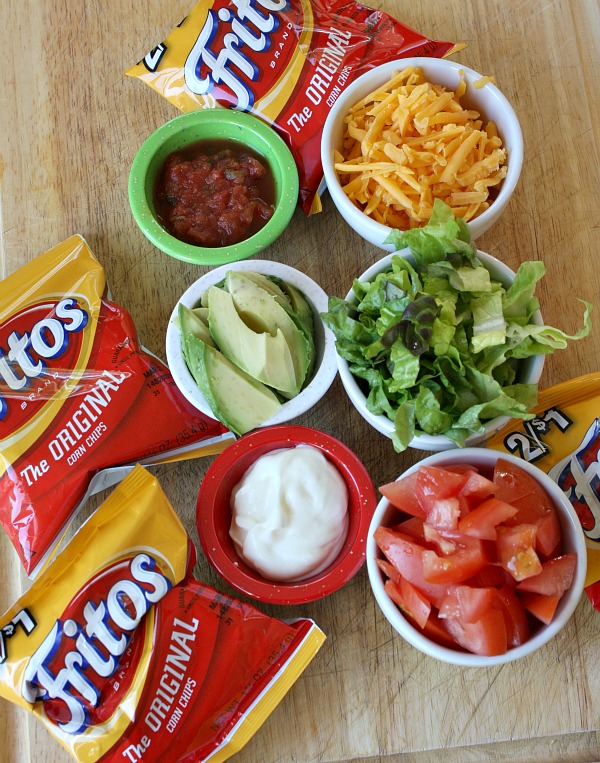 Ingredients for Walking Tacos