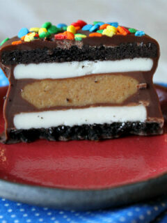 Chocolate Dipped Peanut Butter Cup Stuffed Oreos