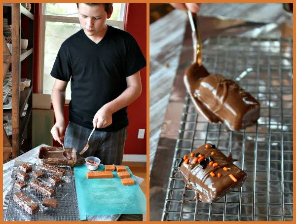 Making Homemade Butterfingers