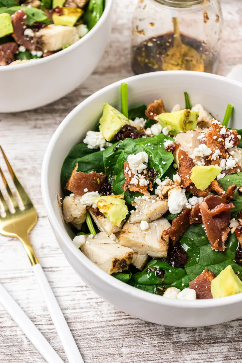 bowl of the best spinach salad