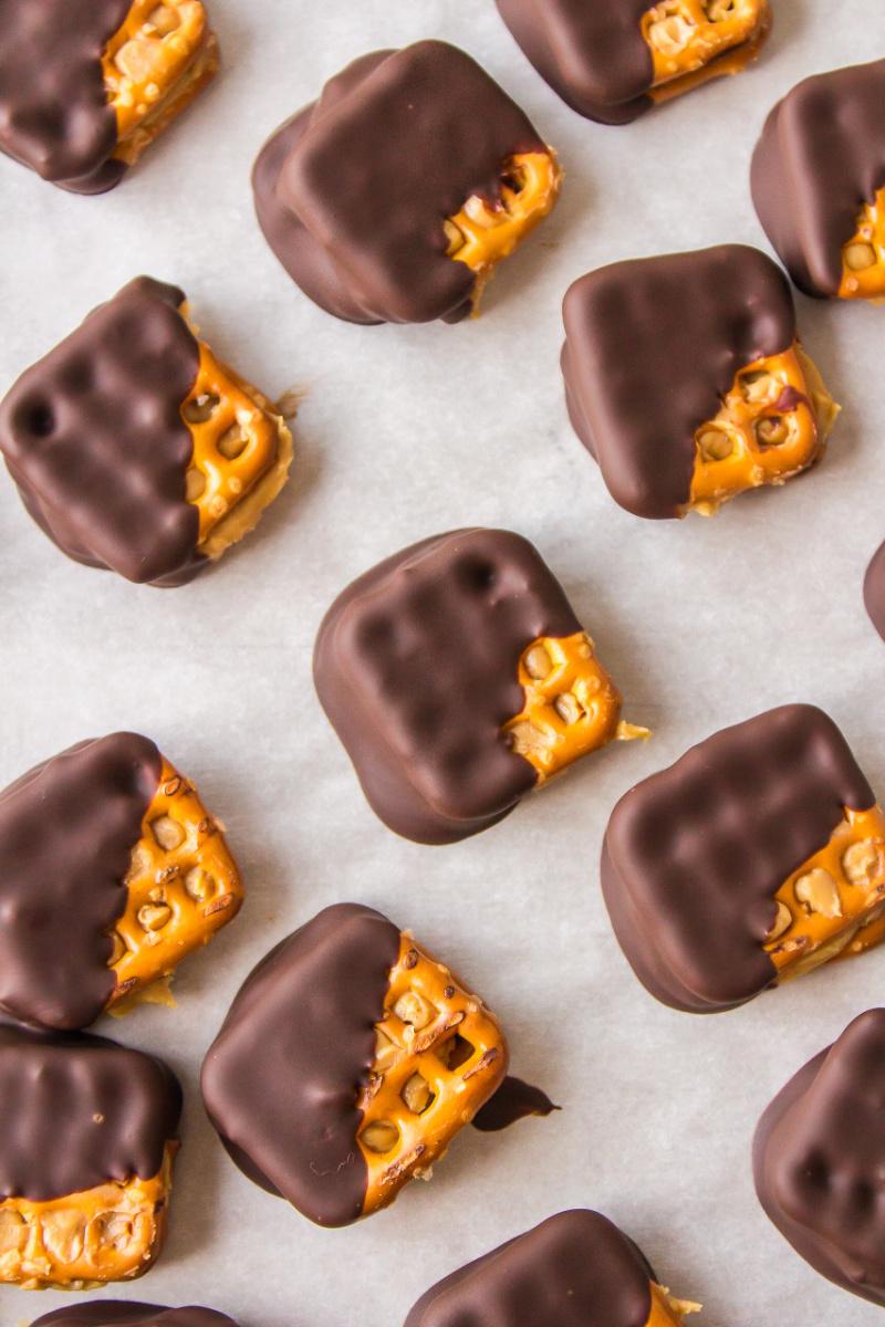 chocolate covered peanut butter pretzels