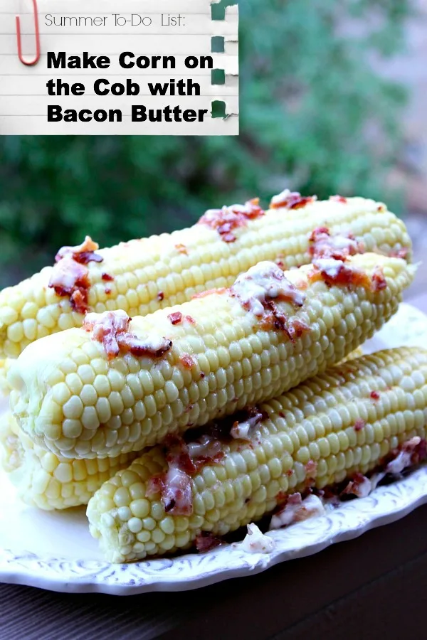 Corn on the Cob with Bacon Butter - RecipeBoy.com