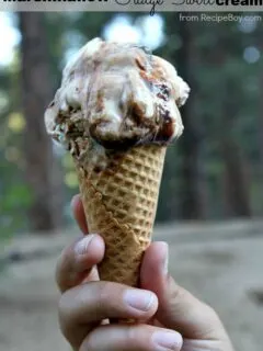 Marshmallow Fudge Swirl Ice Cream