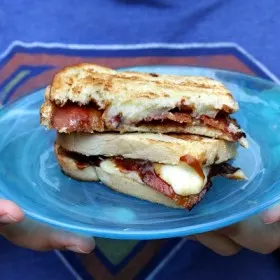 BBQ Bacon Smoked Cheddar Grilled Cheese