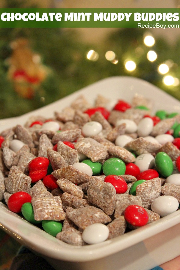 Chocolate Mint Muddy Buddies