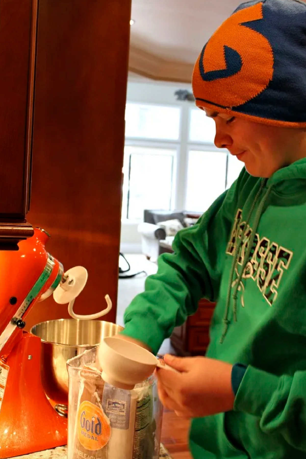 recipeboy making pretzel dough