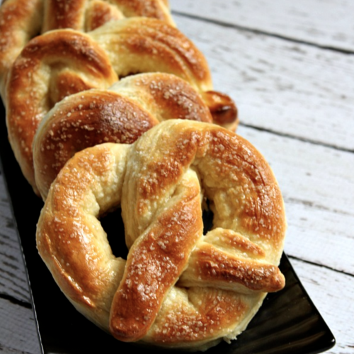 homemade soft pretzels