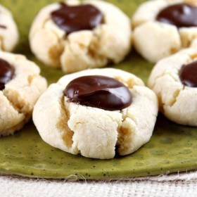 Chocolate Thumbprint Cookies