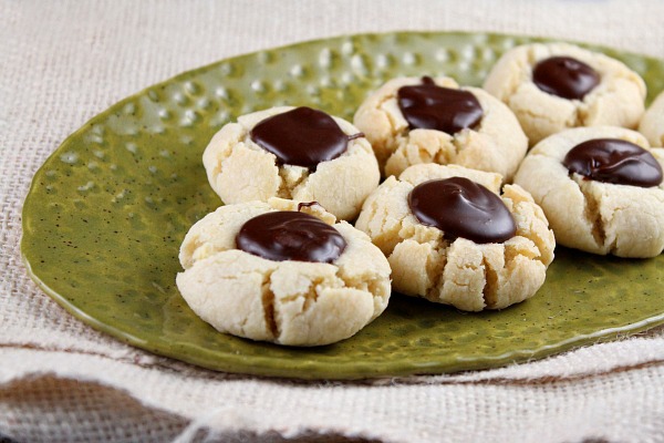 Chocolate Thumbprint Cookies