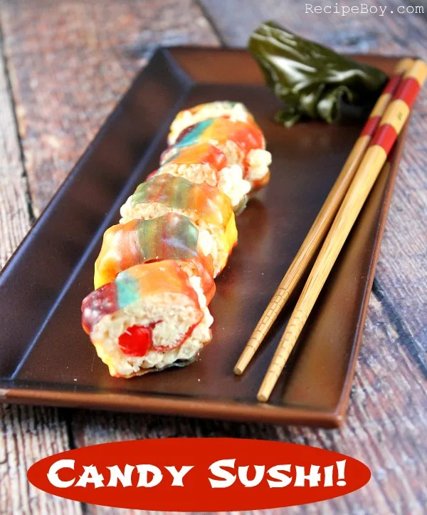 Candy Sushi #Recipe - RecipeBoy.com