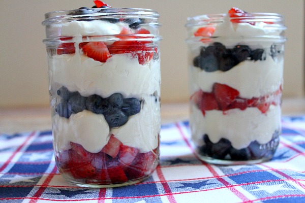 Red White and Blue Berry Cheesecake Mousse 2