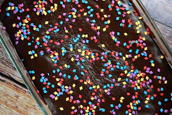 Glazed Milk Chocolate Cake Recipe