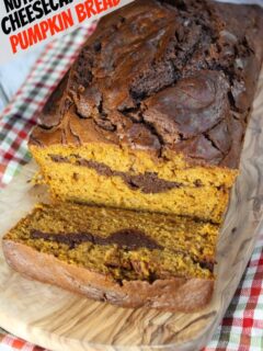 Nutella Cheesecake Pumpkin Bread