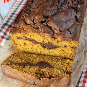 Nutella Cheesecake Pumpkin Bread