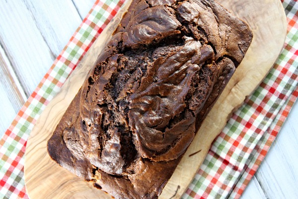 Nutella Cheesecake Pumpkin Bread Loaf