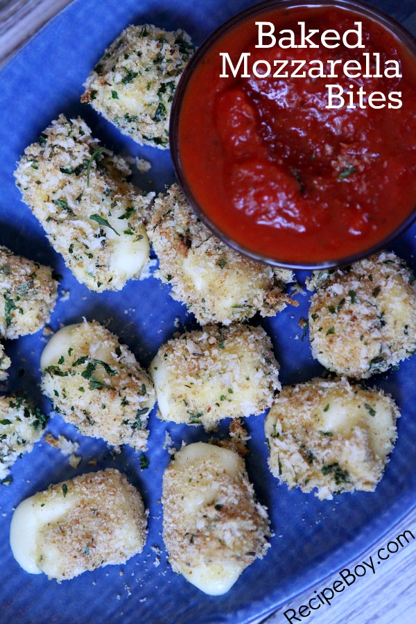 Baked Mozzarella Bites Appetizer Recipe Boy