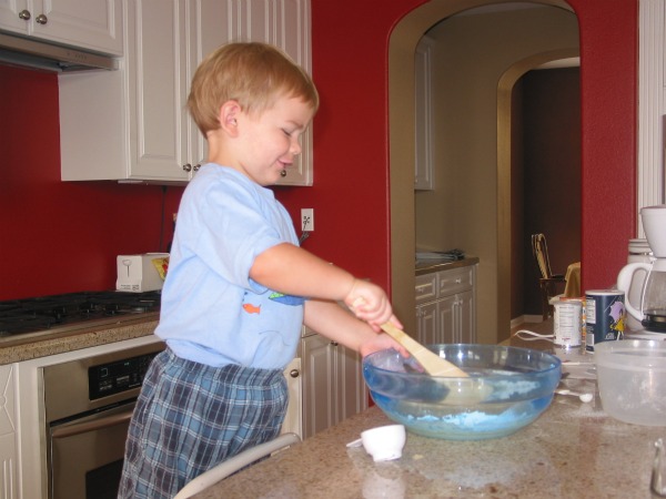 RecipeBoy baking in kitchen