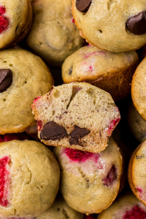 Raspberry Dark Chocolate Banana Bread Muffins Recipe Boy