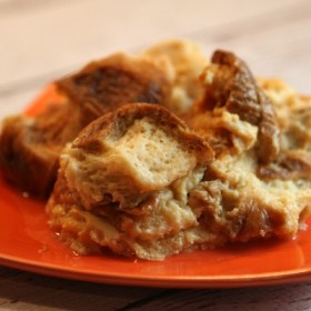Skinny Slow Cooker French Toast Bread Pudding
