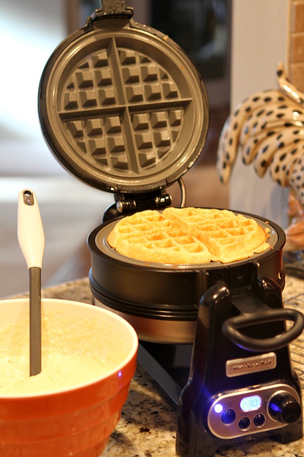 Making waffles
