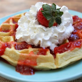 Strawberry Waffles