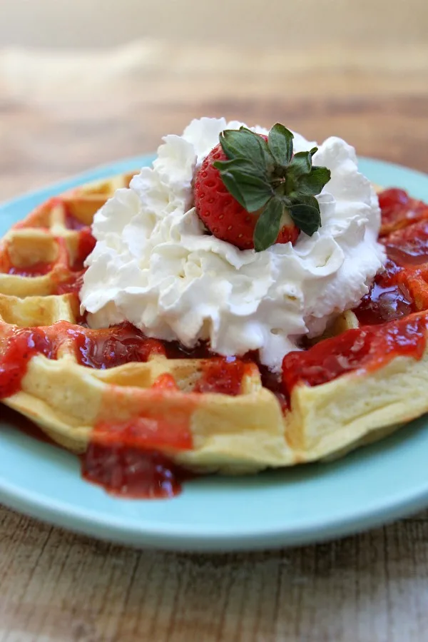 Strawberry Waffles 