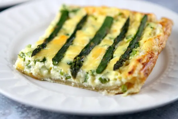 Asparagus and Gouda Tart Recipe - RecipeGirl.com