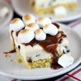 No Bake S'Mores Cheesecake Bars