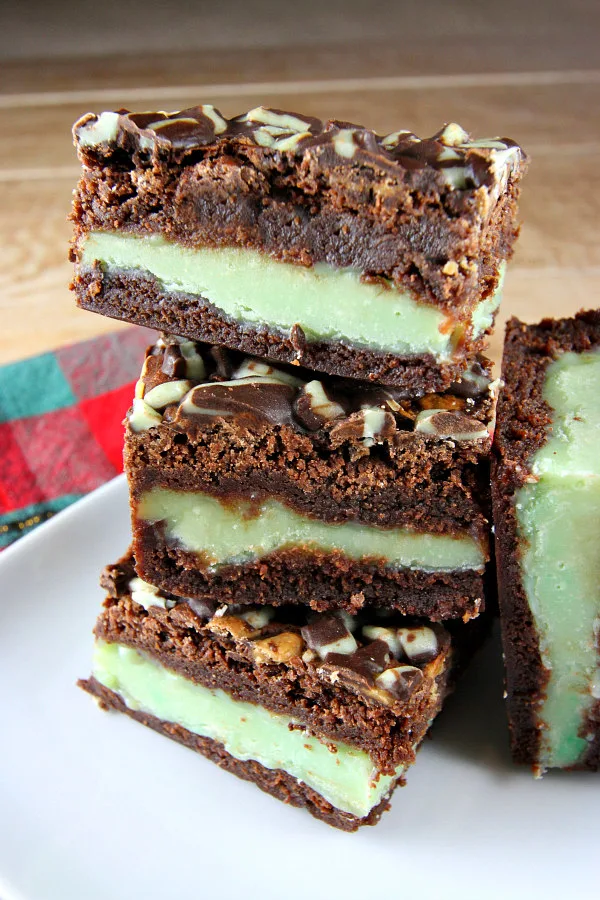 Mint Fudge Stuffed Brownies Recipe