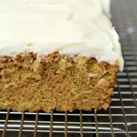Carrot Loaf Cake with Cream Cheese Frosting