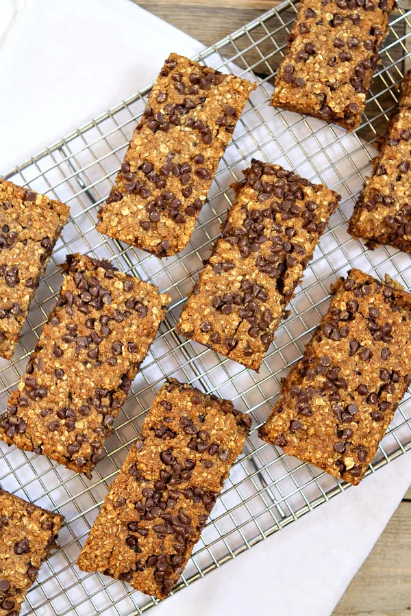 Chocolate Chip Granola Bars Recipe - RecipeGirl.com