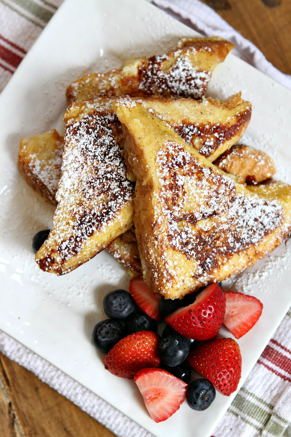 Ice Cream Soaked French Toast 