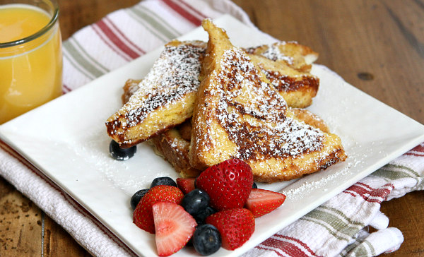 Ice Cream Soaked French Toast