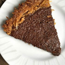 Chocolate Pie with Coconut Crust
