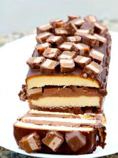 Easy Candy Bar Ice Cream Cake