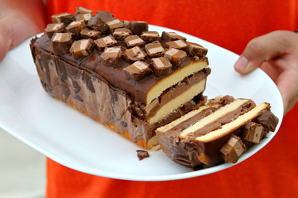 Candy Bar Ice Cream Cake