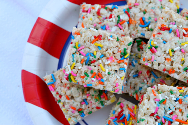 Birthday Cake Rice Krispie Treats Recipe