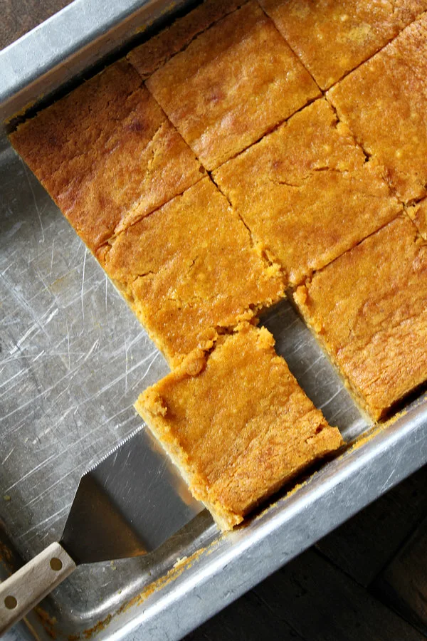 Pumpkin Gooey Butter Bars recipe - from RecipeBoy.com